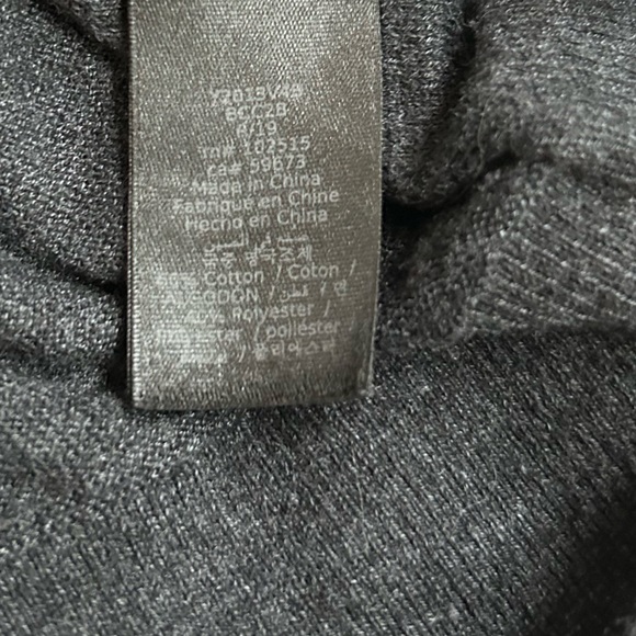 Men's John Varvatos Cotton Blend Charcoal V-Neck Sweater Size Large - Picture 9 of 13